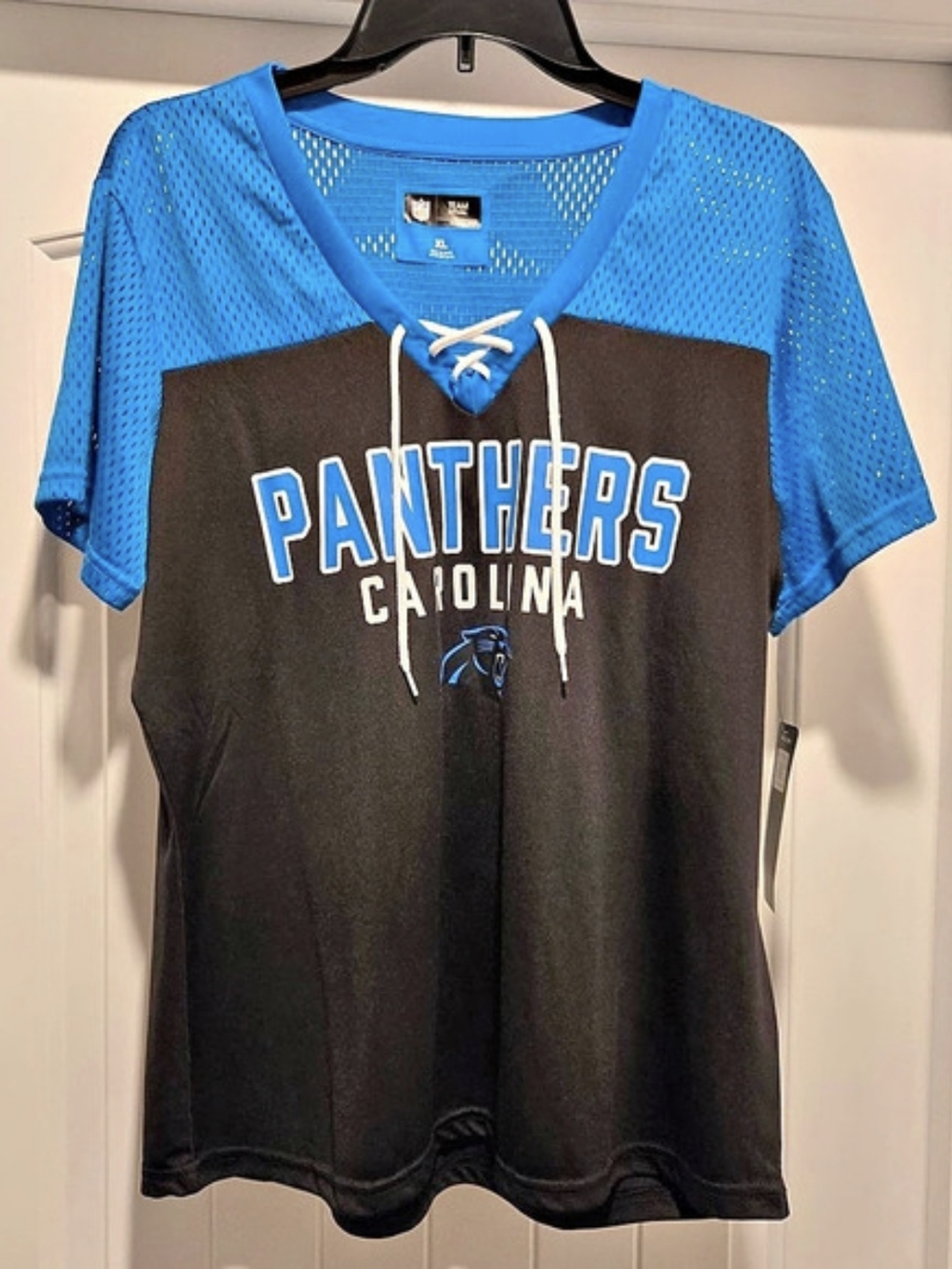 NFL Team Apparel Carolina Panthers XL Women's Jersey - NWT